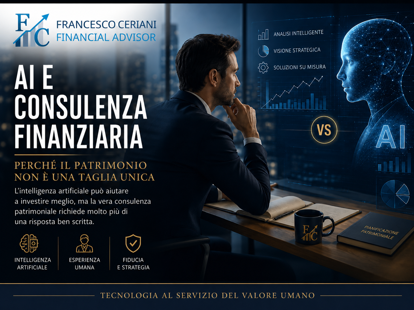 🤖 AI e consulenza finanziaria: perché il patrimonio non è una “taglia unica”