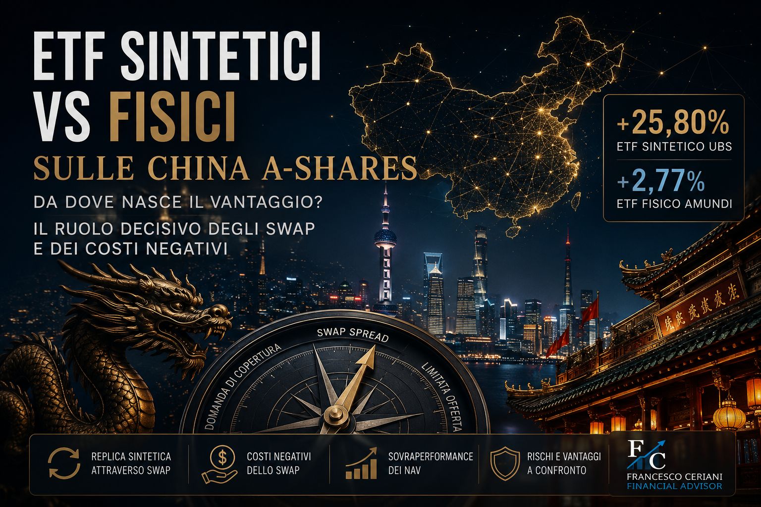 ETF sintetici vs fisici sulle China A-shares: