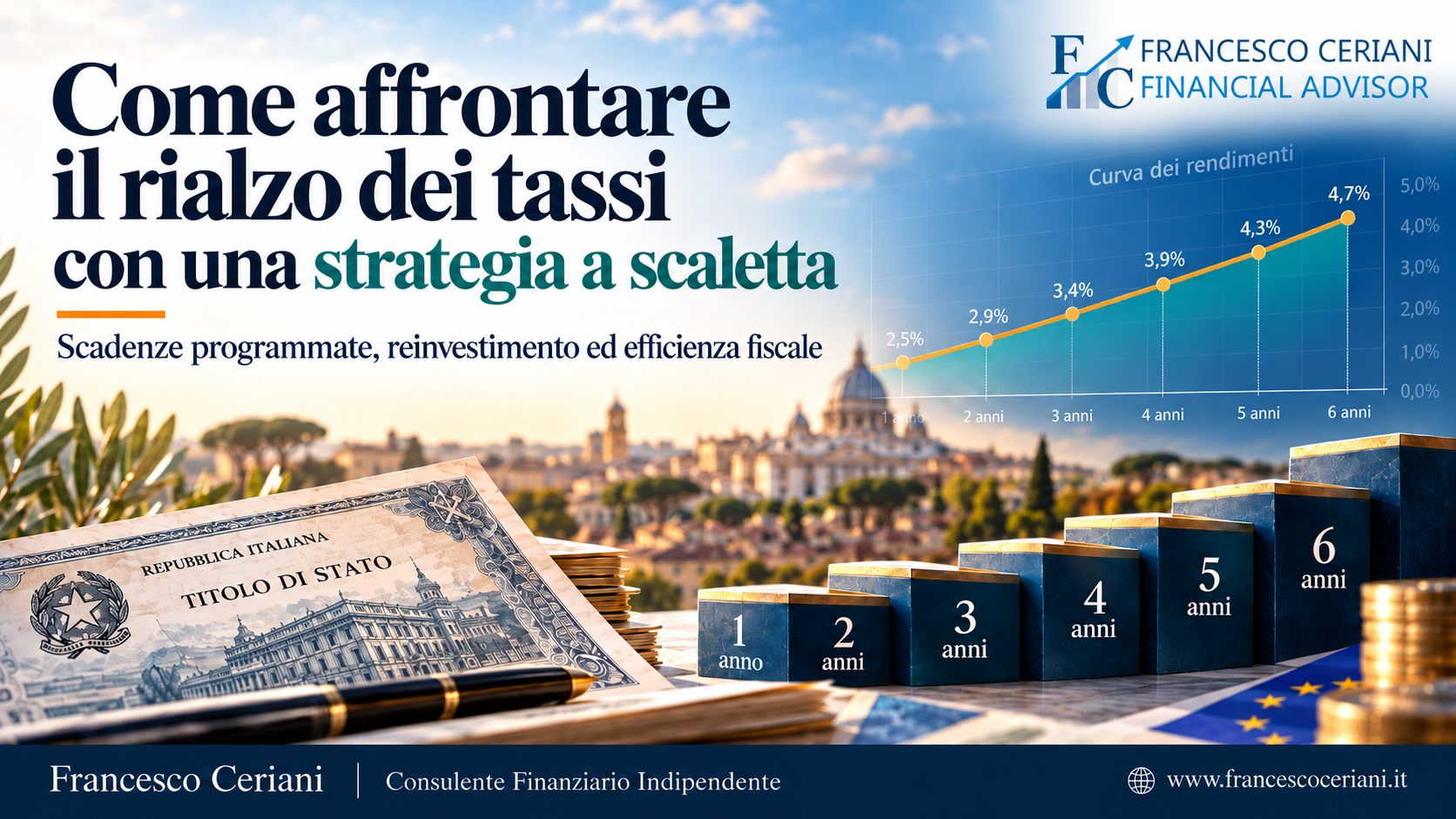 Come affrontare il rialzo dei tassi con una strategia a scaletta